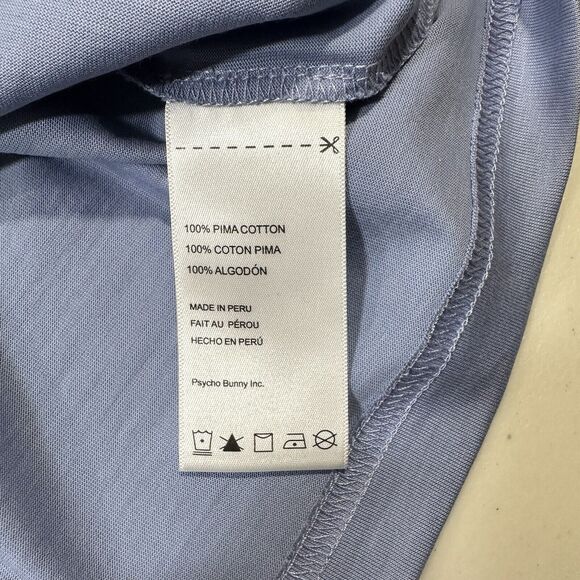 Psycho Bunny Men's Belmont Graphic Tee Logo 3XL Big And Tall Purple Pima Cotton - Picture 7 of 7